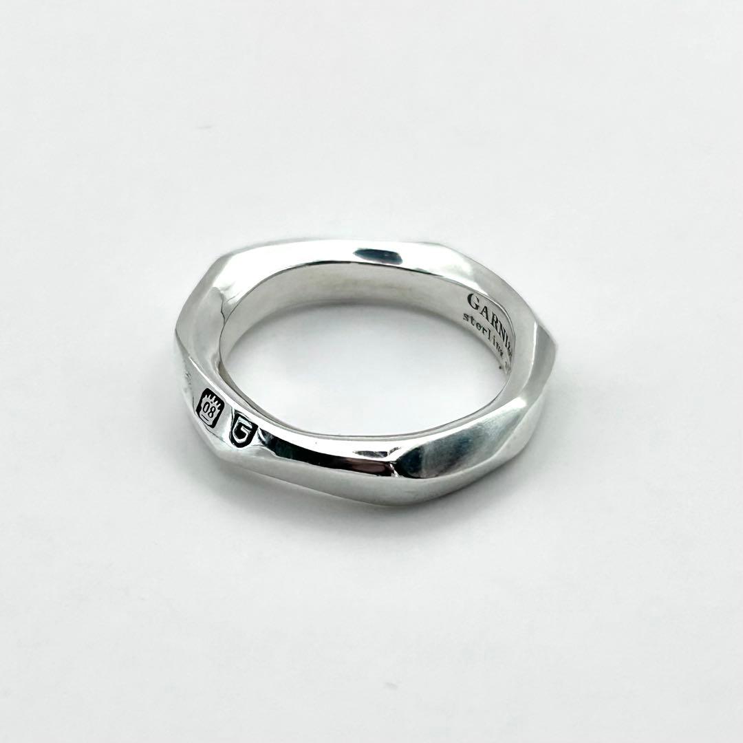 【美品】GARNI ガルニ リング クロッケリー M シルバー 16号 925