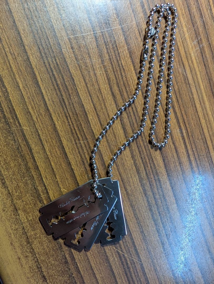 UNDERCOVER　20025awカミソリ ネックレス 3個ボールチェーン
