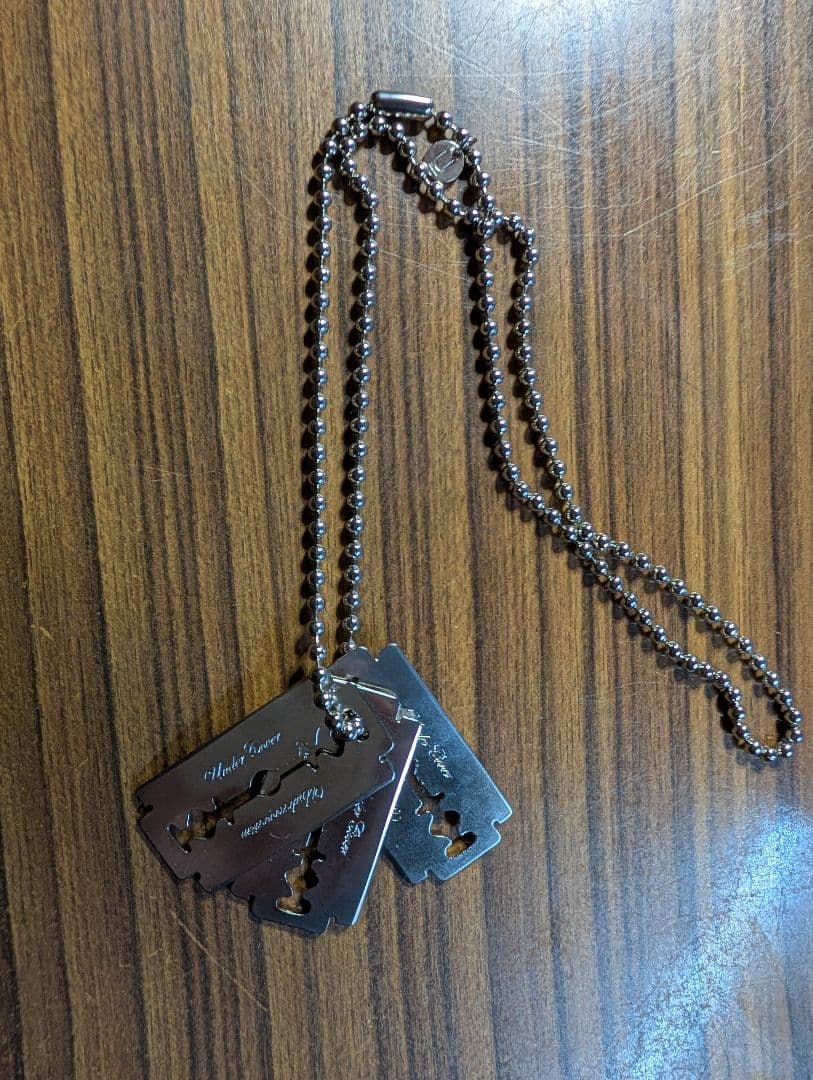 UNDERCOVER　20025awカミソリ ネックレス 3個ボールチェーン