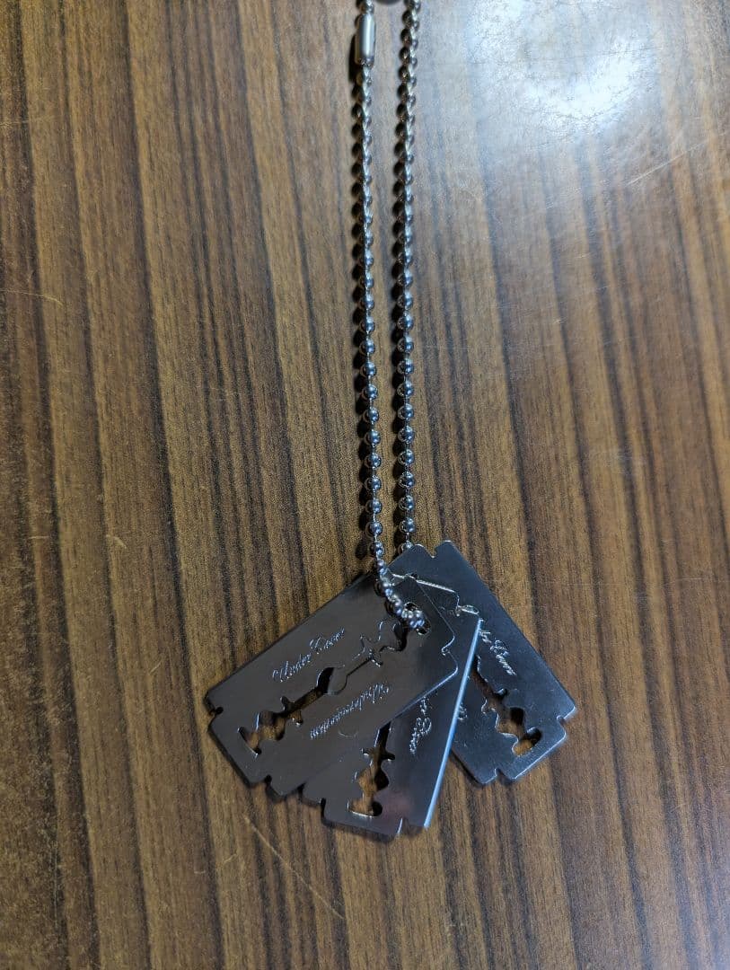 UNDERCOVER　20025awカミソリ ネックレス 3個ボールチェーン