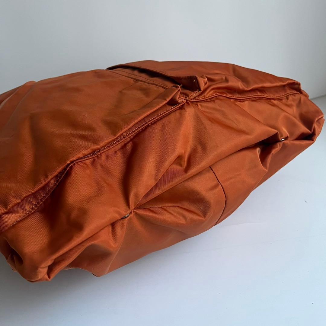 ✨未使用級✨　Felisi ヘルメットバッグ　ハンドバッグ　ナイロン　茶