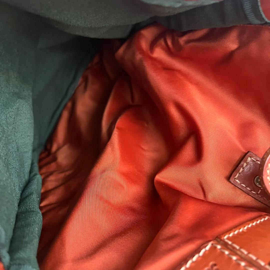 ✨未使用級✨　Felisi ヘルメットバッグ　ハンドバッグ　ナイロン　茶