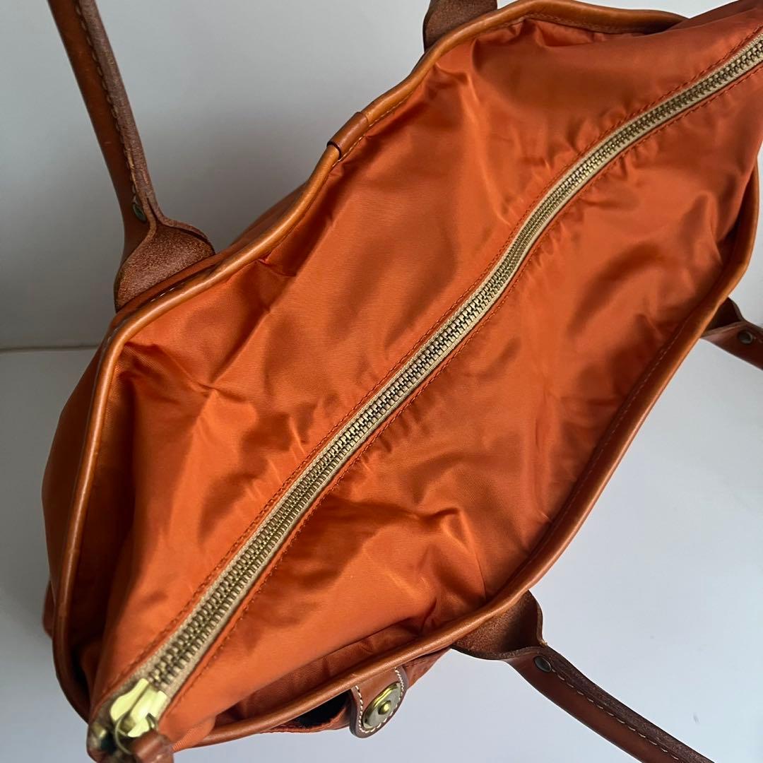 ✨未使用級✨　Felisi ヘルメットバッグ　ハンドバッグ　ナイロン　茶