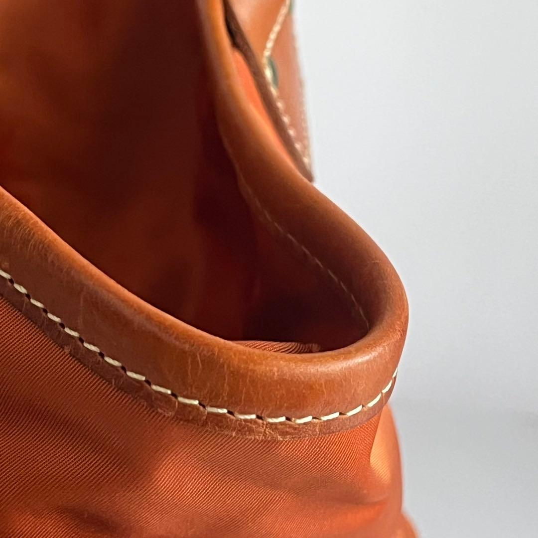 ✨未使用級✨　Felisi ヘルメットバッグ　ハンドバッグ　ナイロン　茶