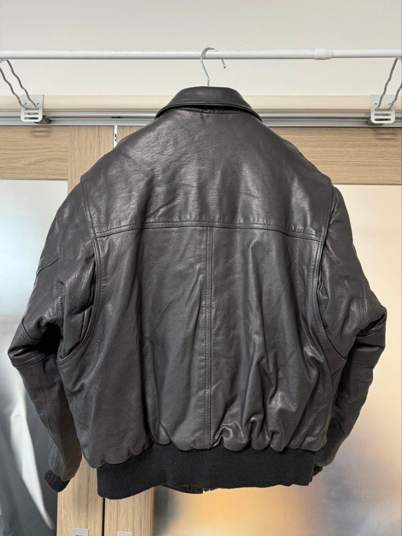 【OURsモーガン蔵人着用】　MIRAGE A-2 レザージャケット　M 短丈