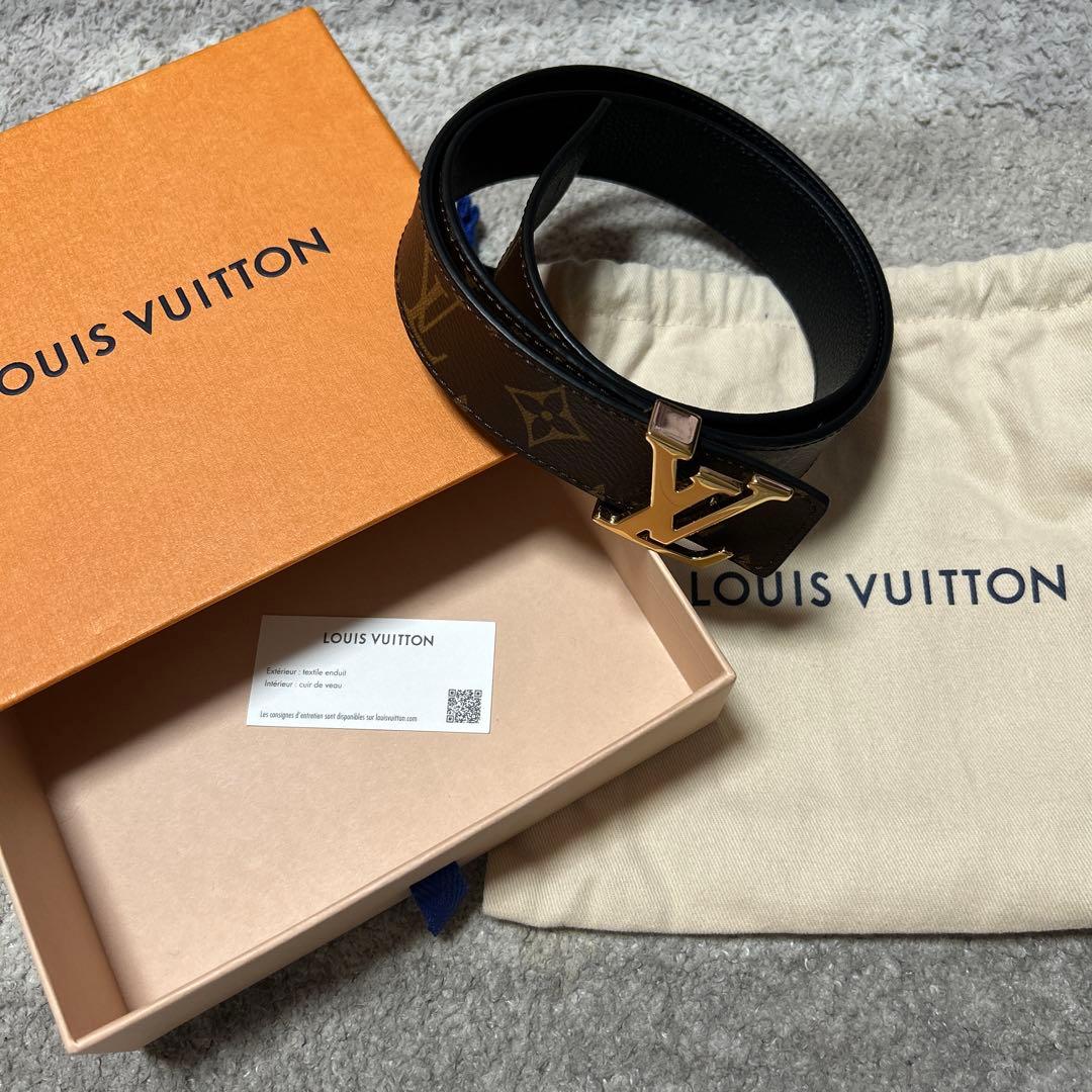 ルイヴィトン モノグラム サンチュール ブラウン LV ゴールド　ベルト