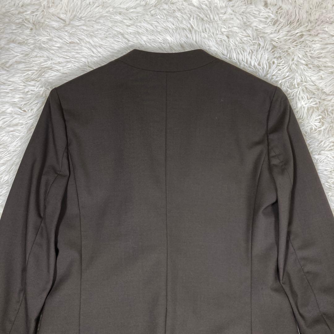 グリーンレーベルリラクシング【カチリラ】セットアップスーツ　ノーカラー