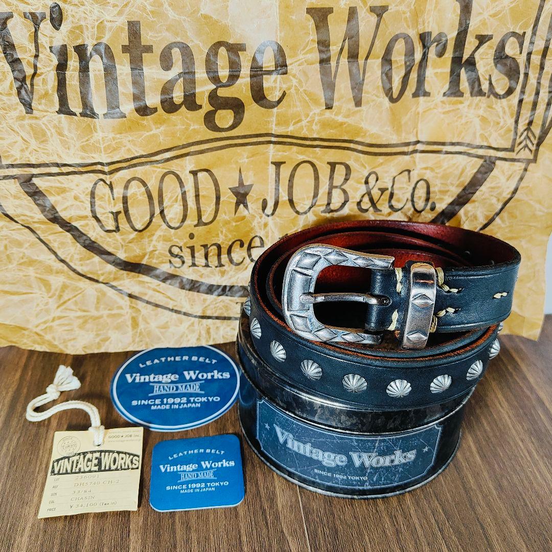 【新品未使用 付属品完備】極上コンチョベルト ヴィンテージワークス DH5740