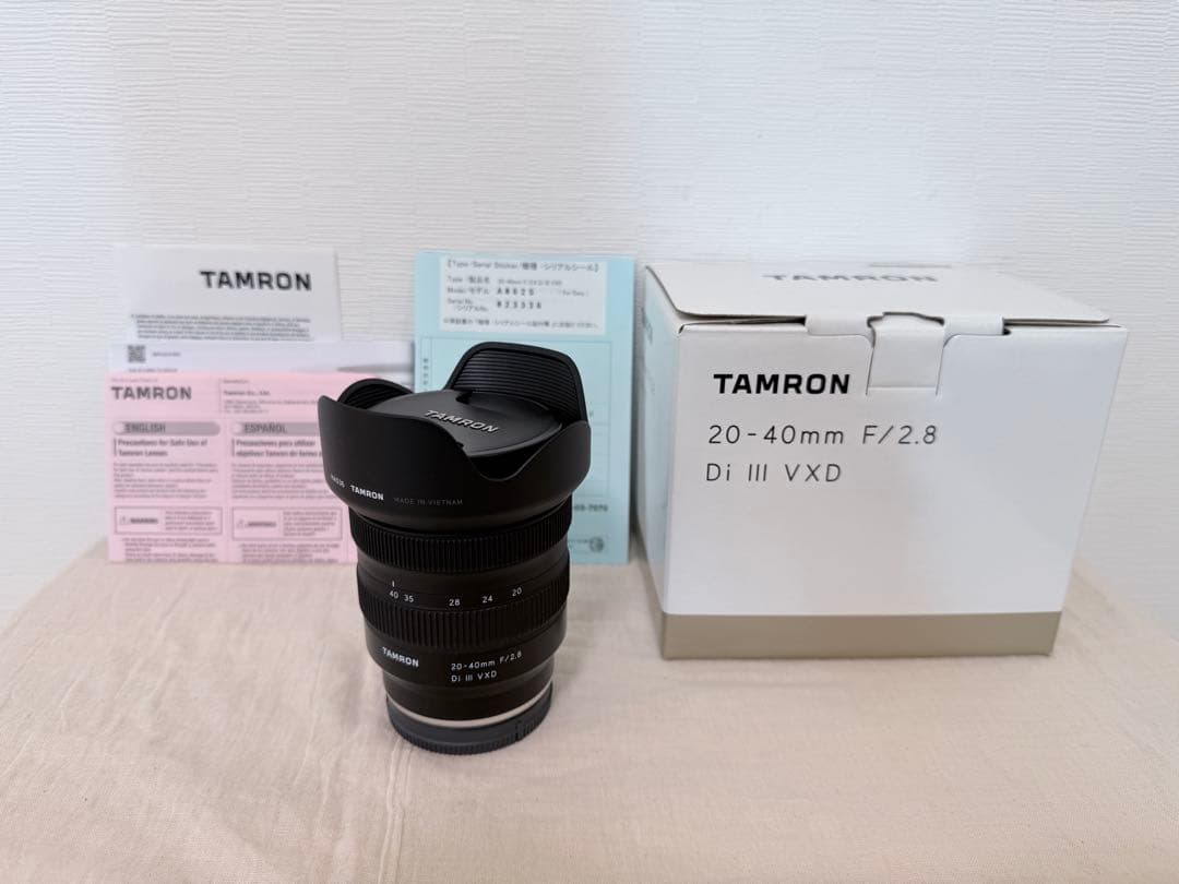 【極美品】TAMRON 20-40mm F/2.8 Di III VXD