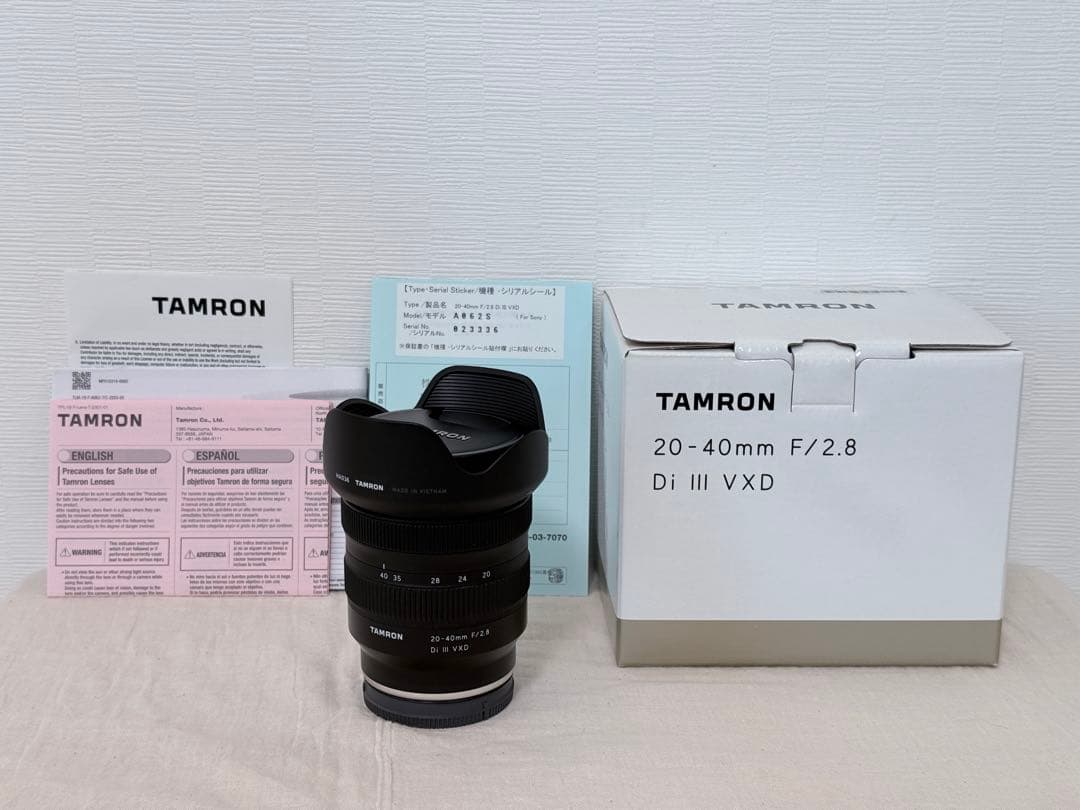 【極美品】TAMRON 20-40mm F/2.8 Di III VXD