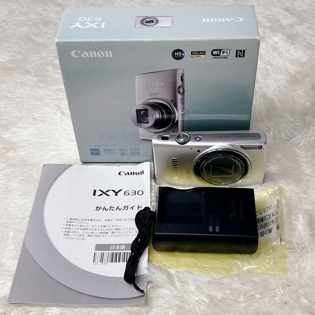 【極美品】Wi-Fi内蔵 CANON IXY630 キャノン デジカメ シルバー