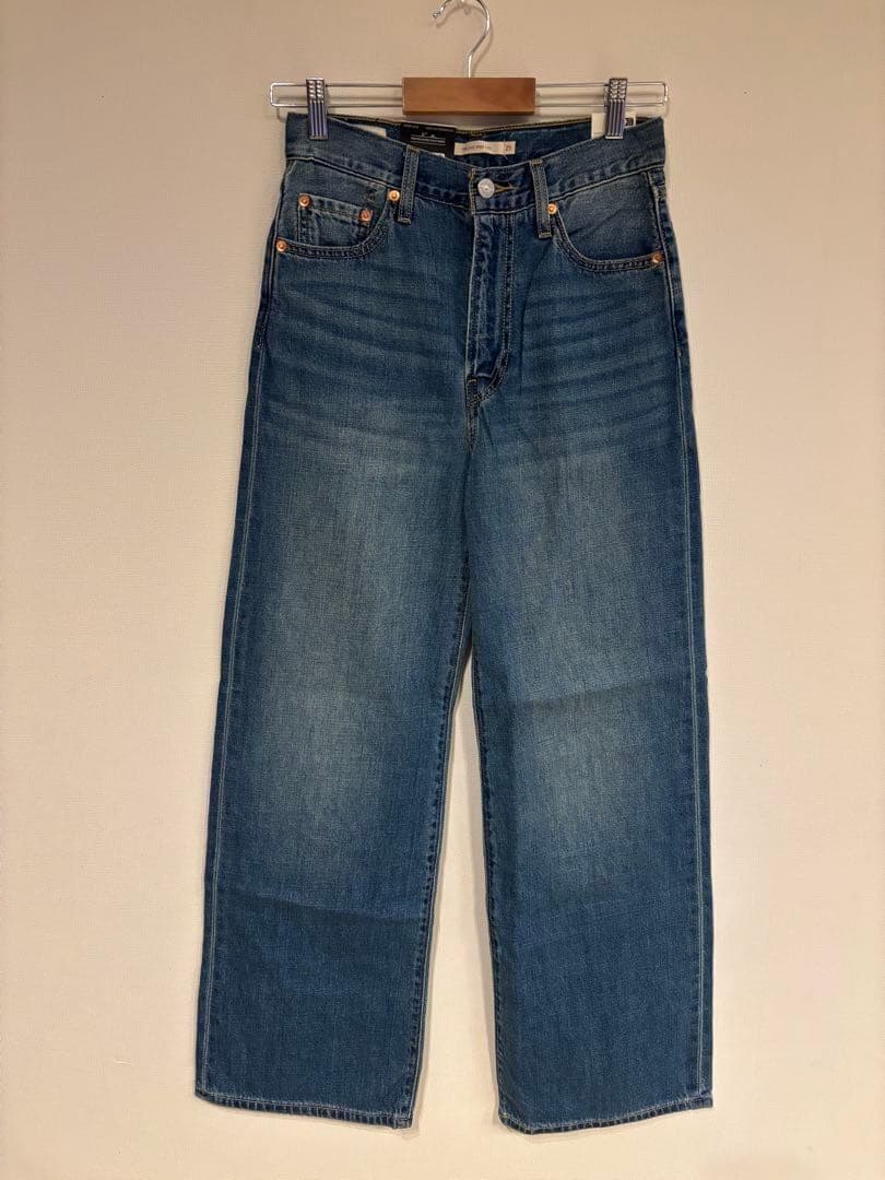 スピック＆スパン　リーバイス　別注SMU RIBCAGE WIDE LEG　25