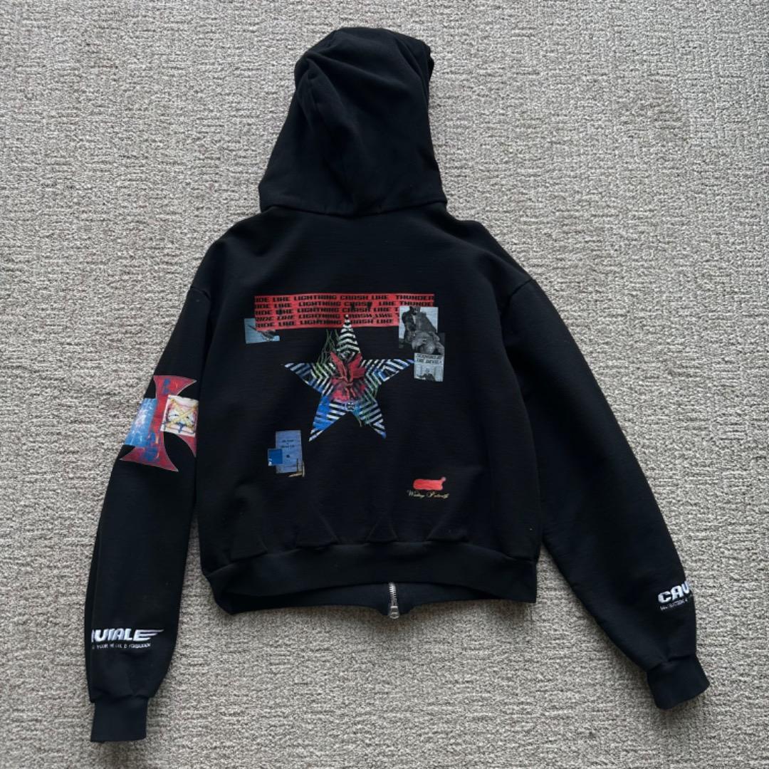 CAVIALE ジップ パーカー