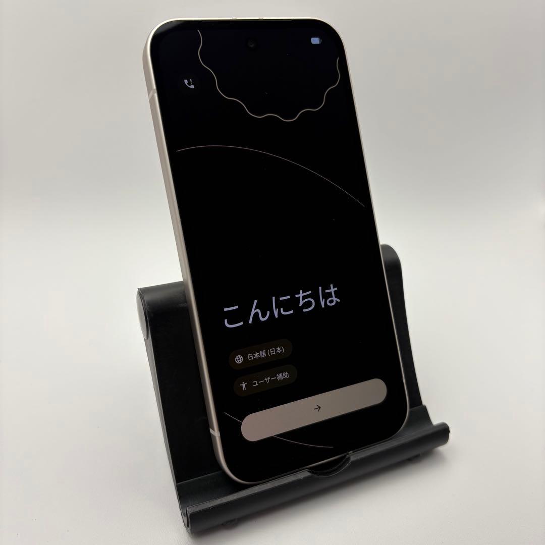 週末セール★美品 2ヶ月使用Google Pixel 9a ホワイト系SIMフリ