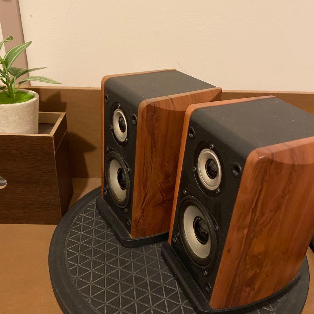 ウッド仕上げ スピーカー 2ウェイ コンパクト