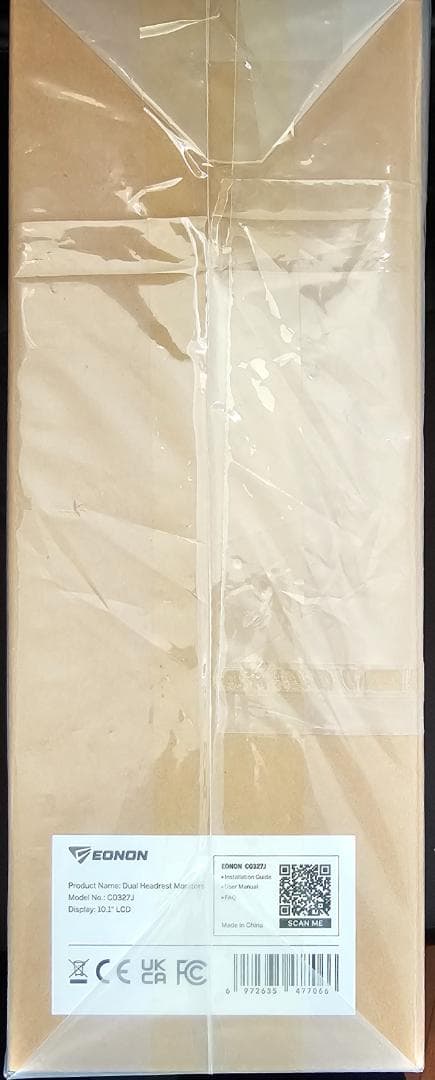 EONON DVDプレイヤー ヘッドレストモニター 2個セット 10.1インチ