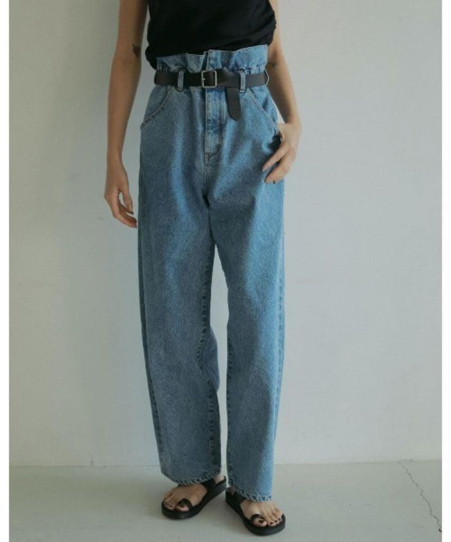 anuke アンヌーク　Waist Tuck Denim 38サイズ