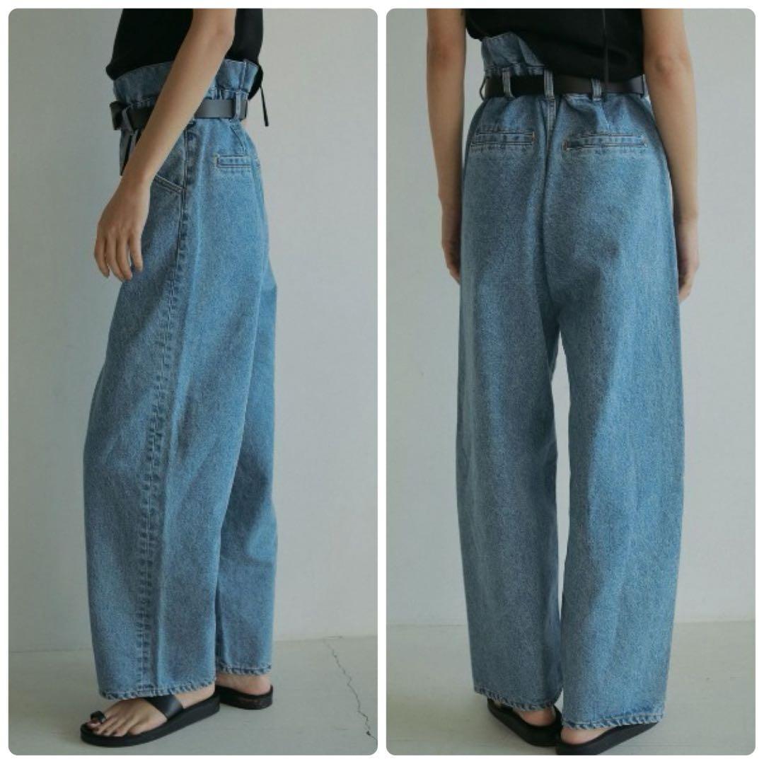 anuke アンヌーク　Waist Tuck Denim 38サイズ