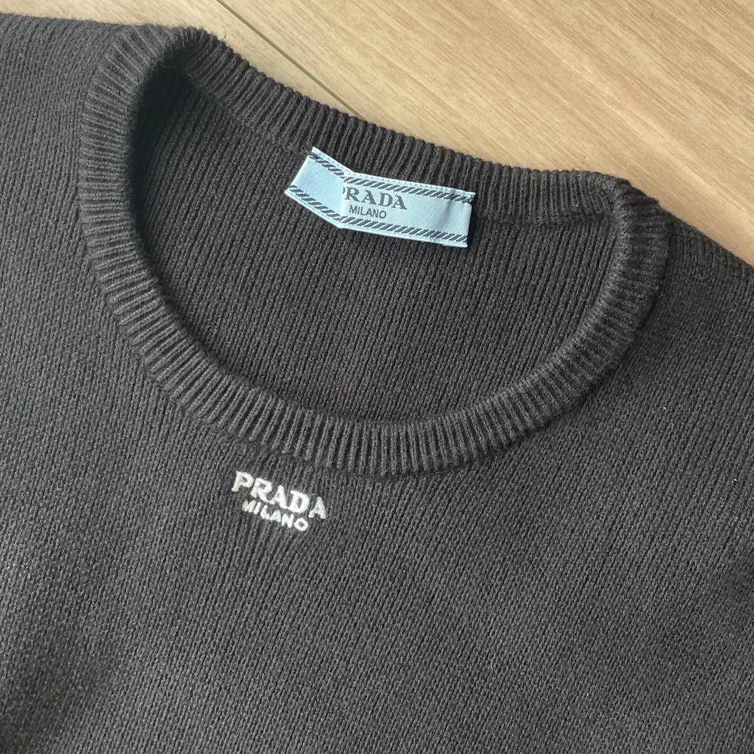 PRADA プラダ　リブニット　トップス　38