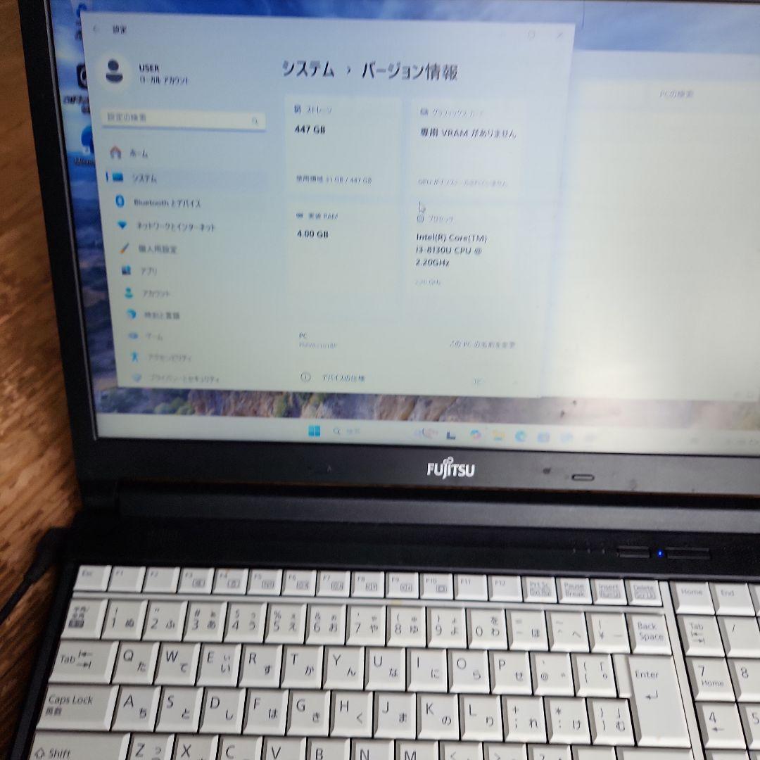 富士通 LIFEBOOK A748/TX Windows11Pro 新品SSD