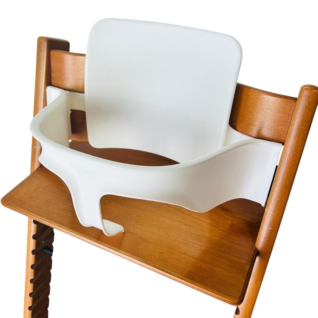 良品 ストッケ トリップトラップ チェリー ベビーセット付き ベビーチェア