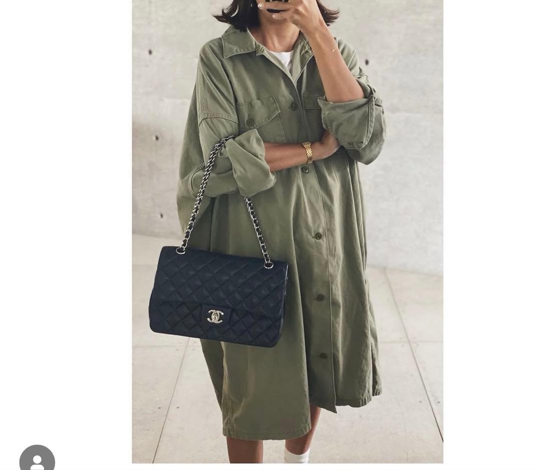 未使用　SEA ミリタリーオーバーシャツ　カーキ