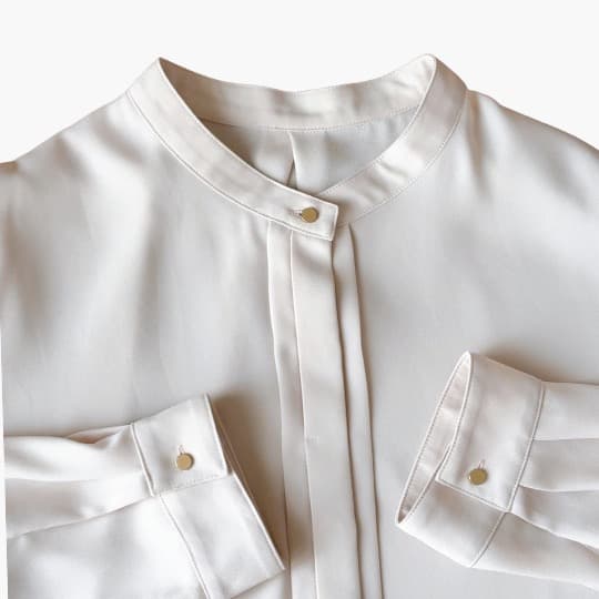 【極美品】23区 2023AW バックサテンアムンゼンブラウス 40 Lサイズ