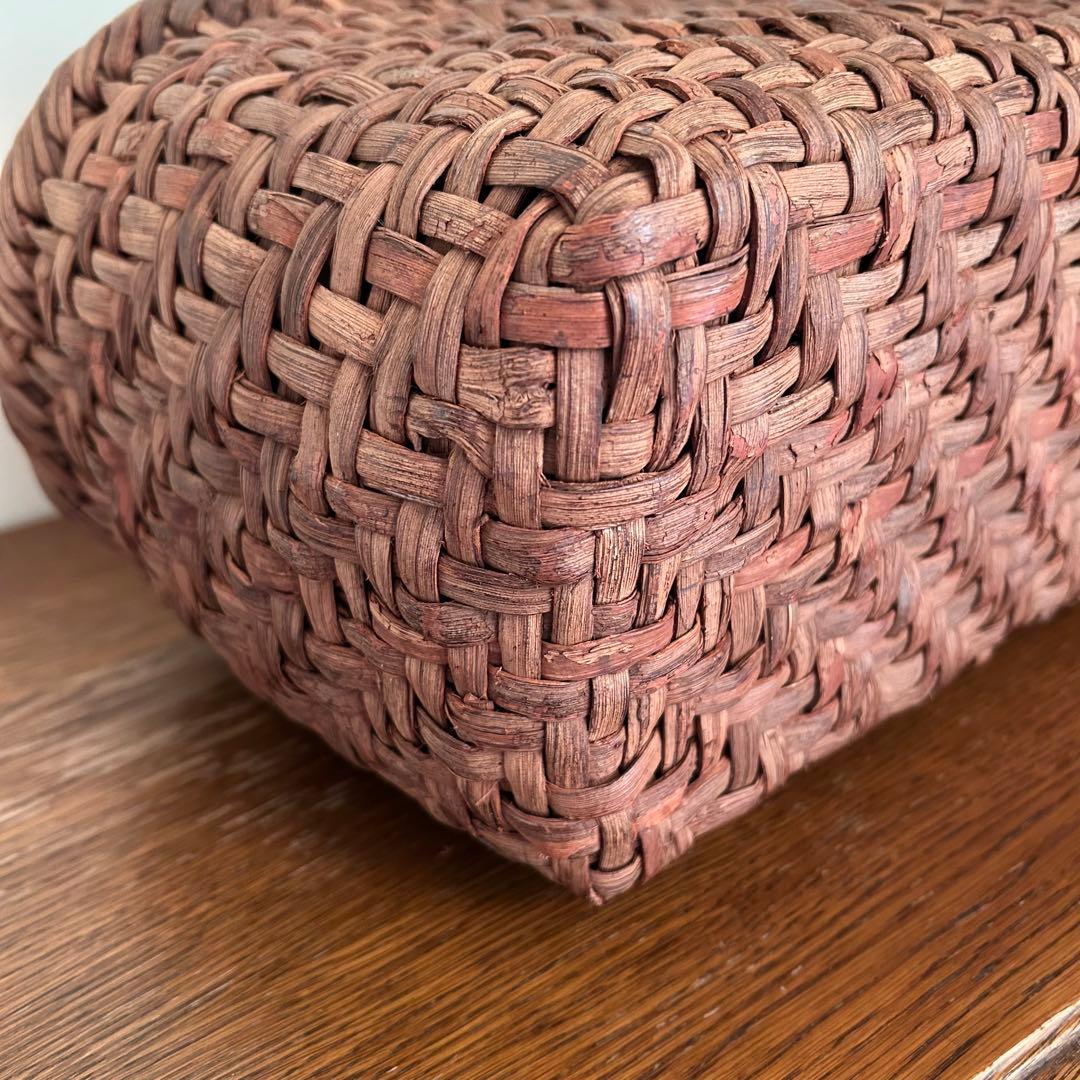 国産山葡萄のかごバッグ＊横長＊網代編み