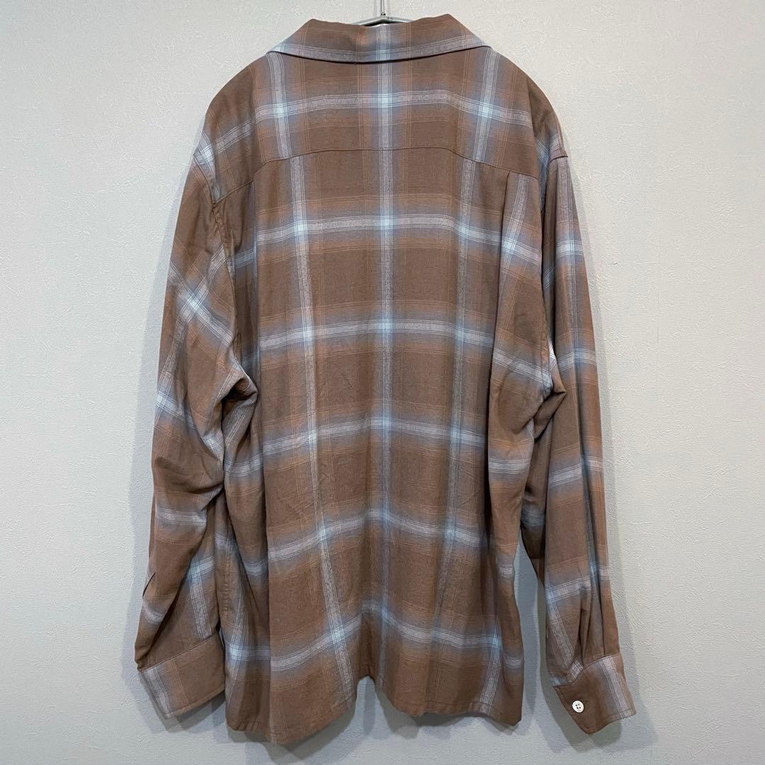 即完売人気カラー！ワコマリア　オンブレチェックシャツ　Lサイズ
