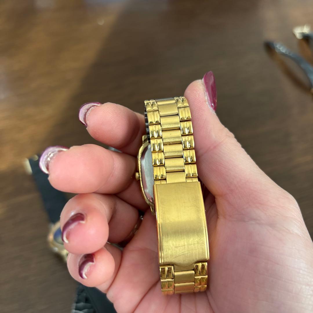 メンズ時計セット ゴールド ブラック　ジャンク品