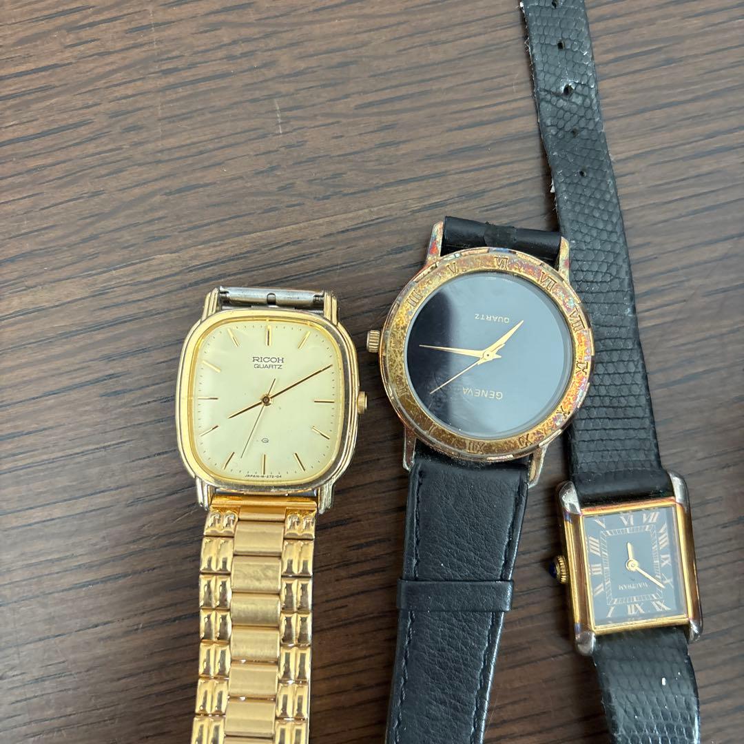 メンズ時計セット ゴールド ブラック　ジャンク品