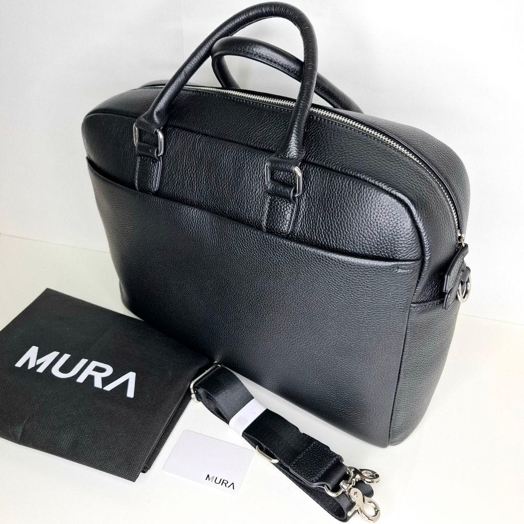 ✨美品 MURA ビジネス バッグ 2WAY ショルダー レザーA4 大容量