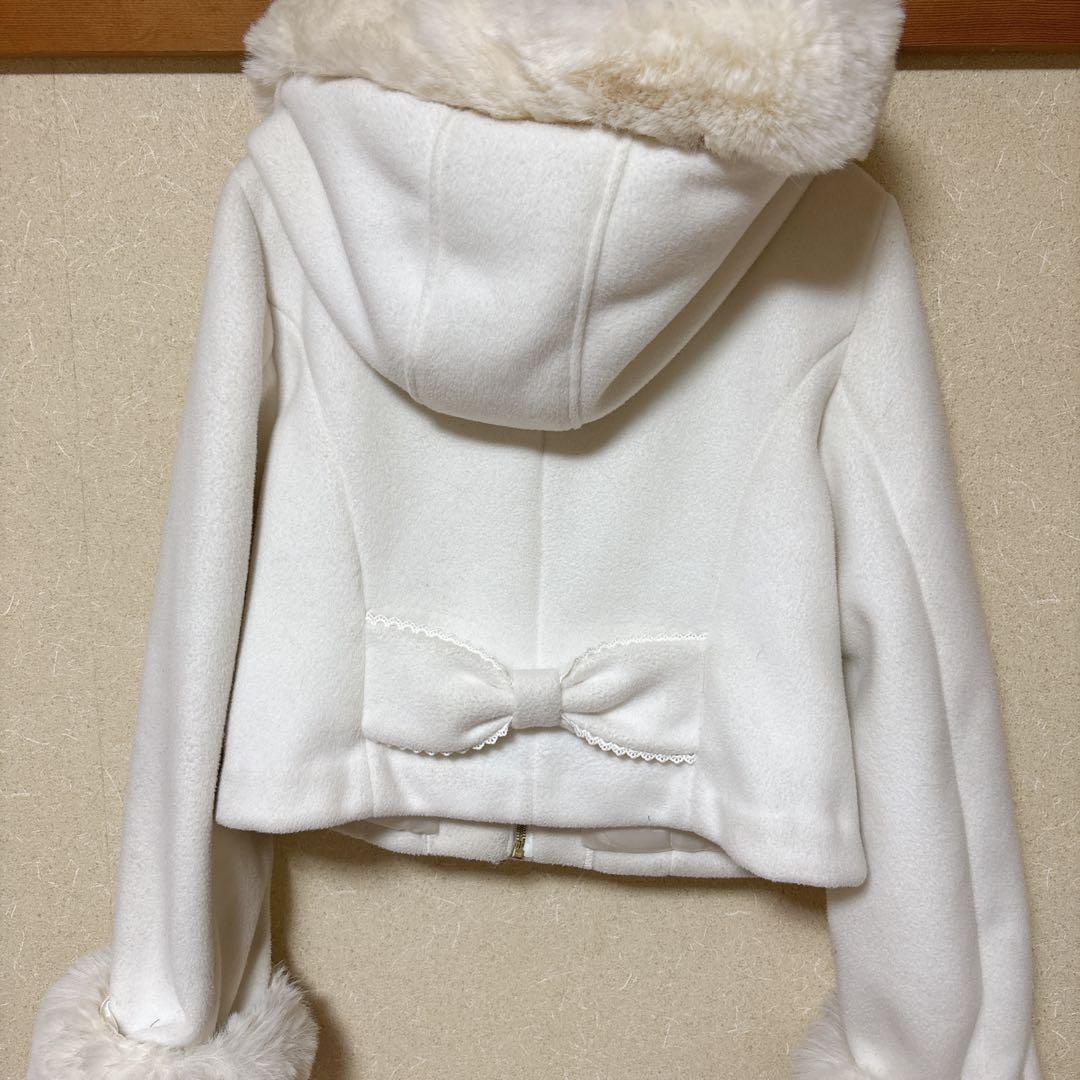 LIZLISA♡ビジューリボンショートコート♡OW※お値下不可