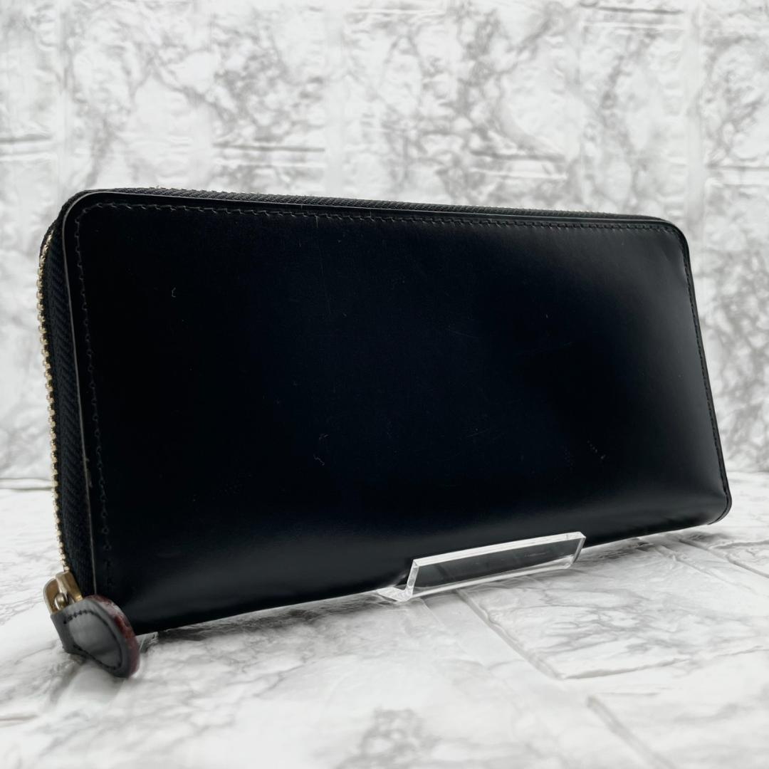 極美品✨GANZO THIN BRIDEL ラウンドファスナー 長財布 黒