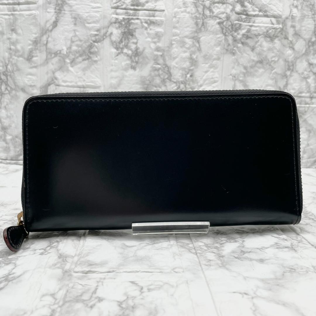 極美品✨GANZO THIN BRIDEL ラウンドファスナー 長財布 黒
