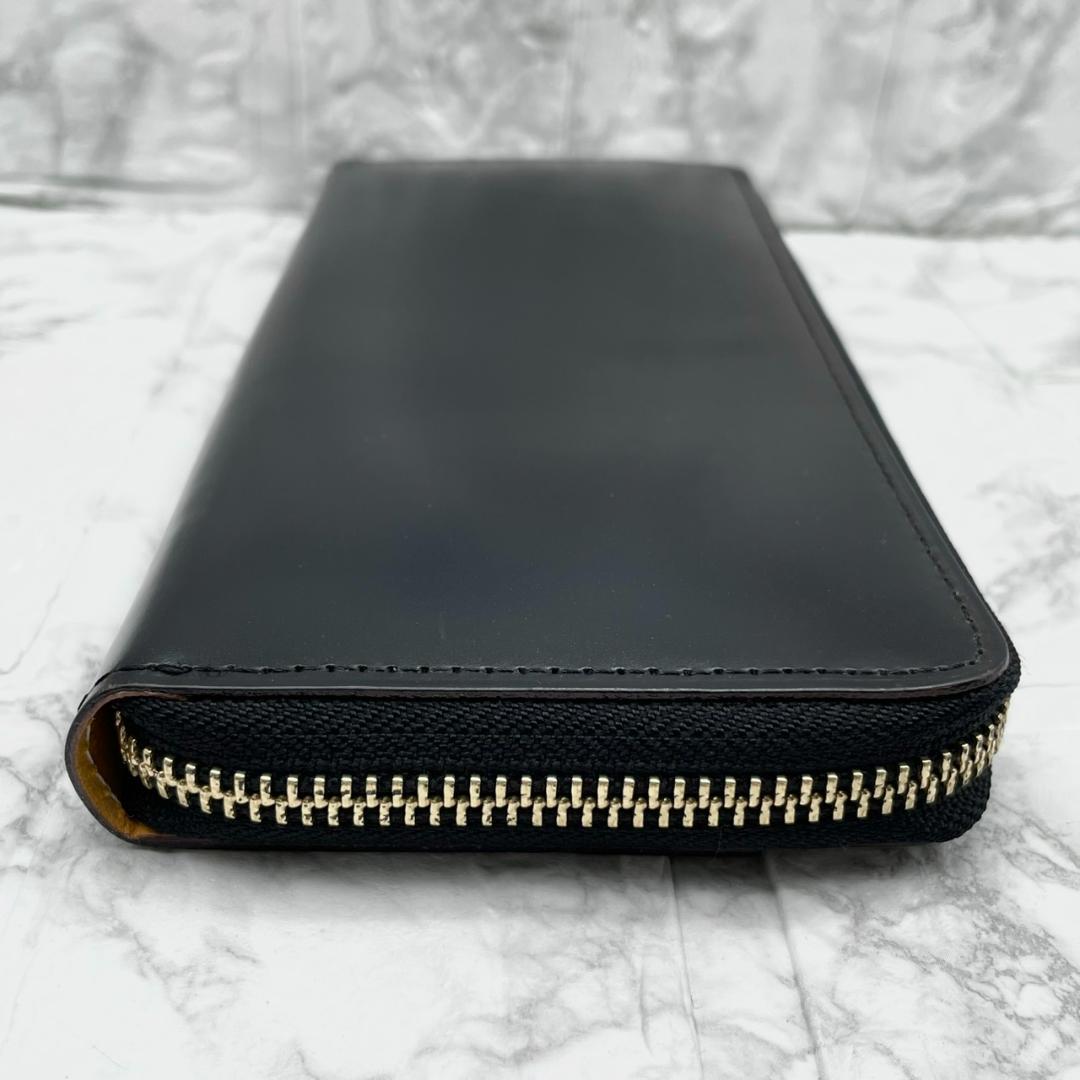 極美品✨GANZO THIN BRIDEL ラウンドファスナー 長財布 黒