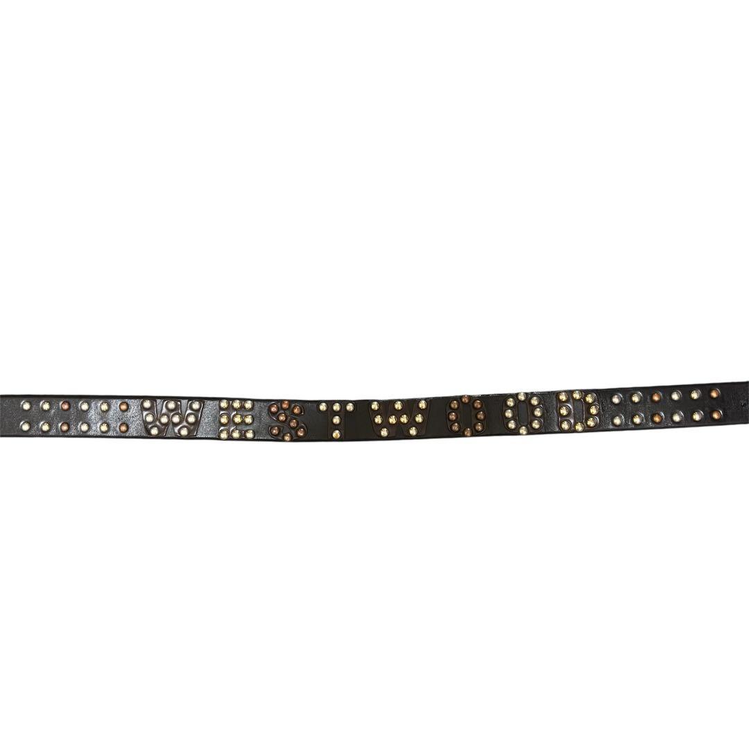 小物 Vivienne Westwood leather orb studs belt
