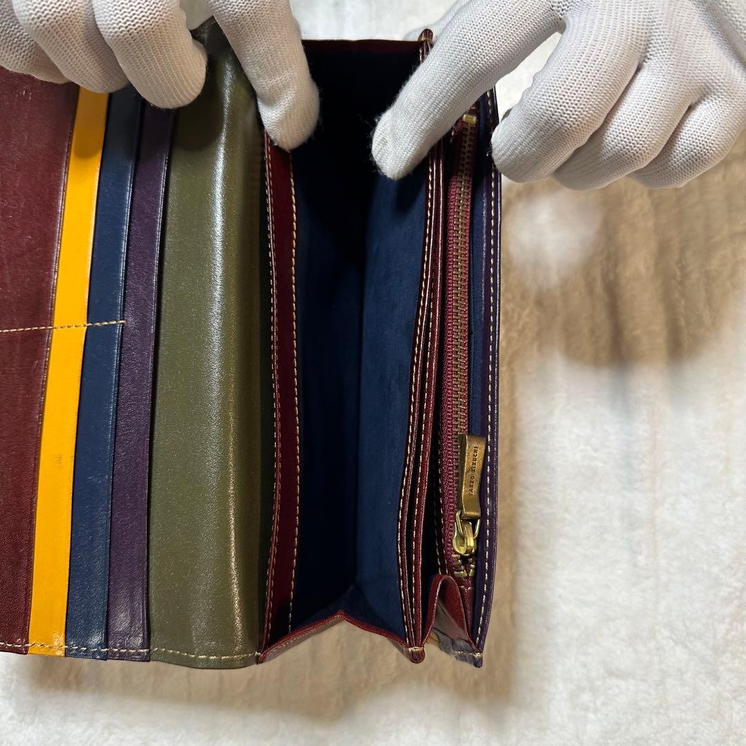 【廃盤】TAKEO KIKUCHI（タケオキクチ） 本革長財布 レザーウォレット