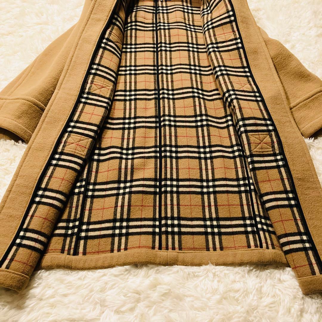 希少★ Burberry バーバリー ダッフルコート ノバチェック キャメル M
