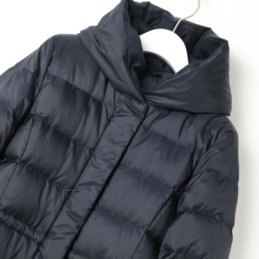 248 新品 今季 23区シレータフタ ミドル丈 ダウンコートショートコート36