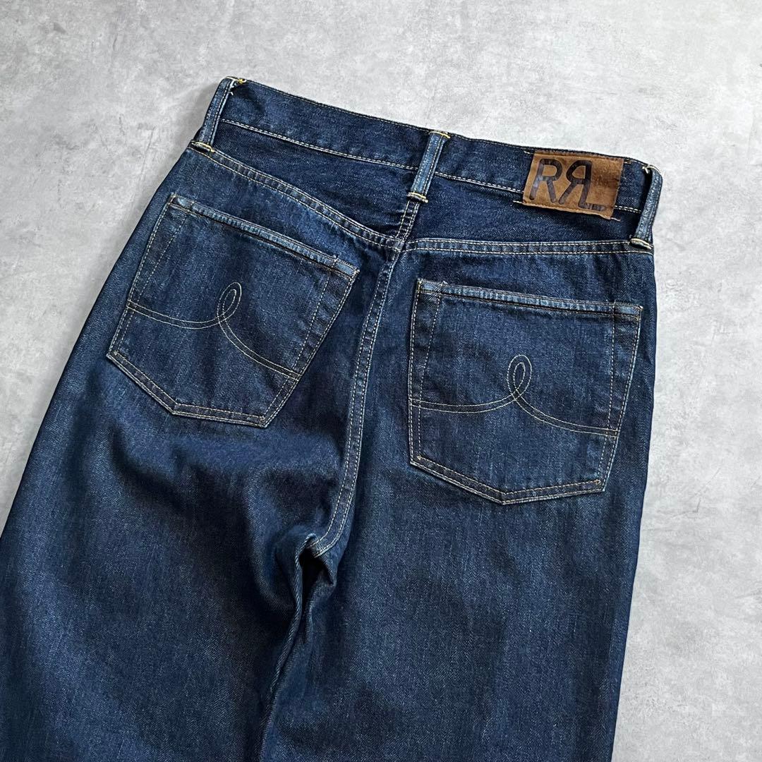 RRL ダブルアールエル 5ポケット セルビッジデニムパンツ 濃い濃い