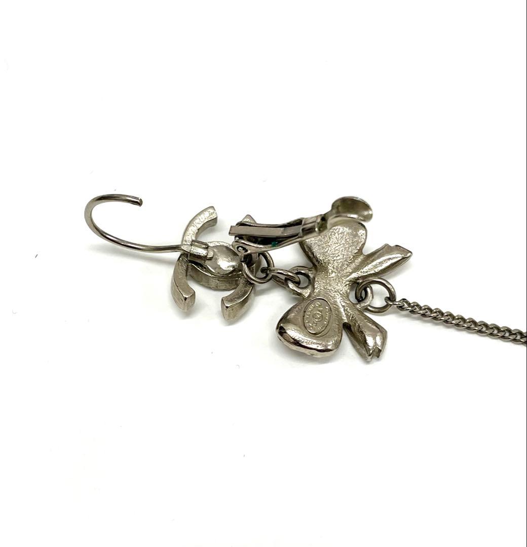 た*や様 正規品CHANELリボンモチーフ・ロングチェーンピアス