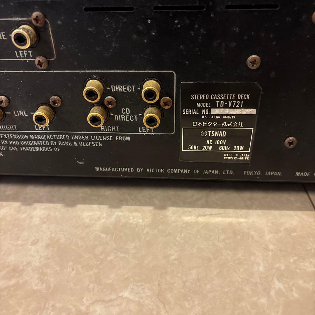 ★貴重★Victor 3ヘッドカセットデッキ TD-V721