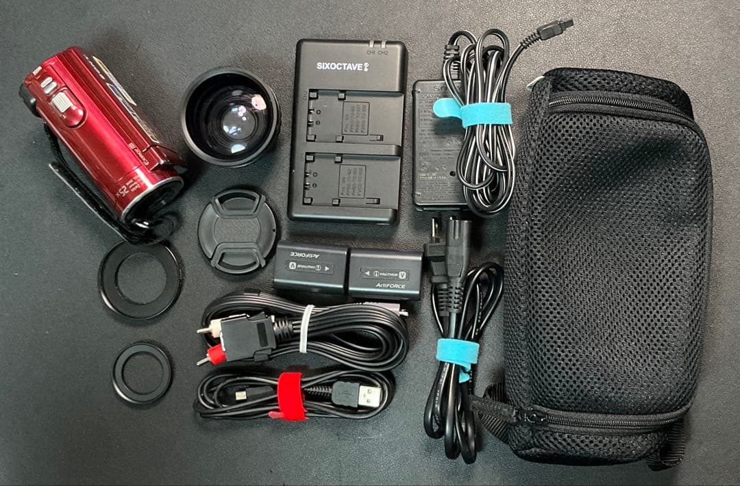 ソニー SONY ビデオカメラ　CX170 レッド HDR-CX170/R