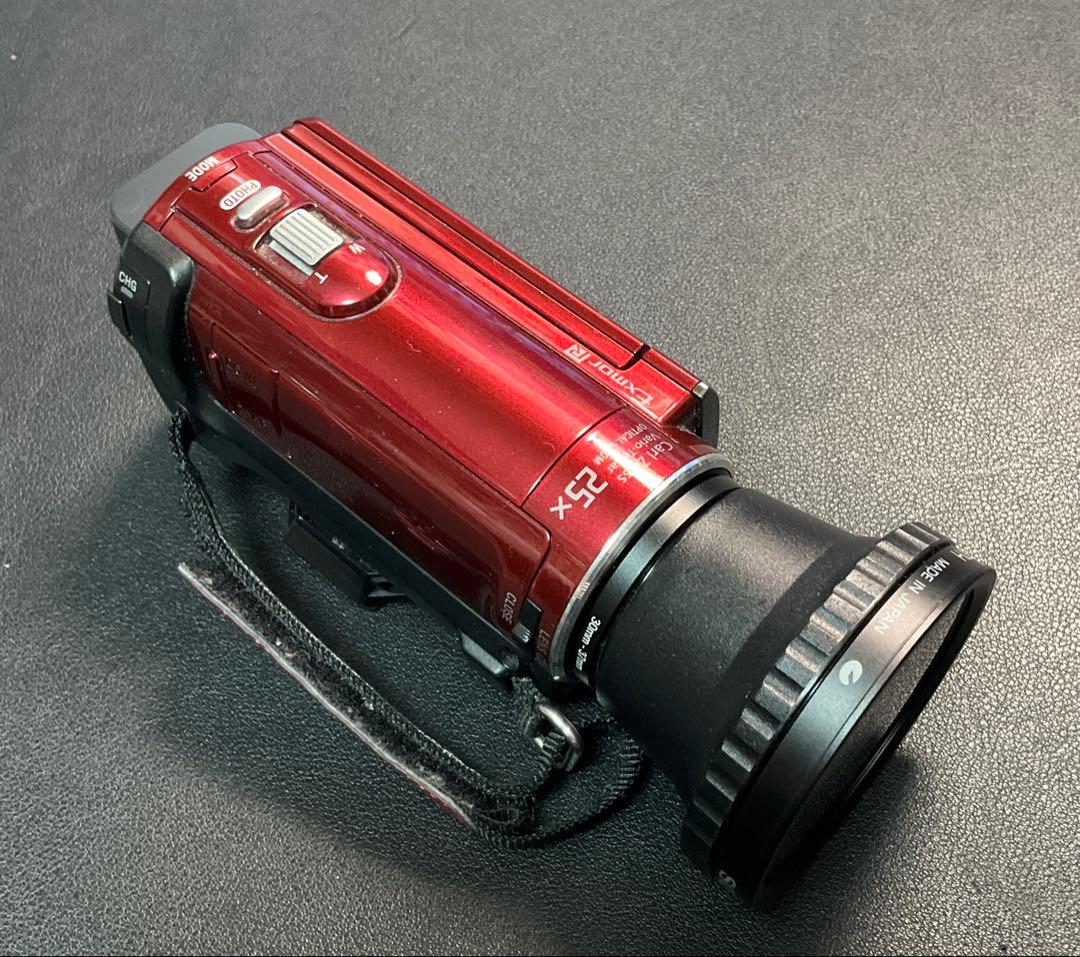 ソニー SONY ビデオカメラ　CX170 レッド HDR-CX170/R