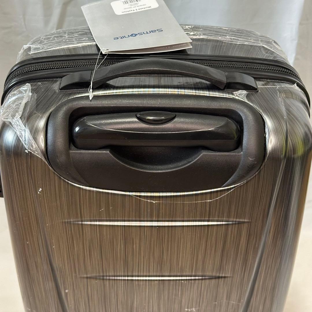 Samsonite スーツケース 20インチ TSAロック チャコール シルバー