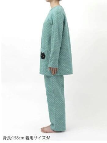 新品タグ付き ワコール マタノアツコ パジャマ ルームウェア ドット キルト M
