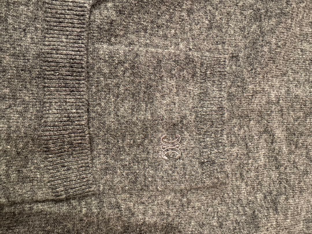 CELINE カラーブロックウールカーディガン