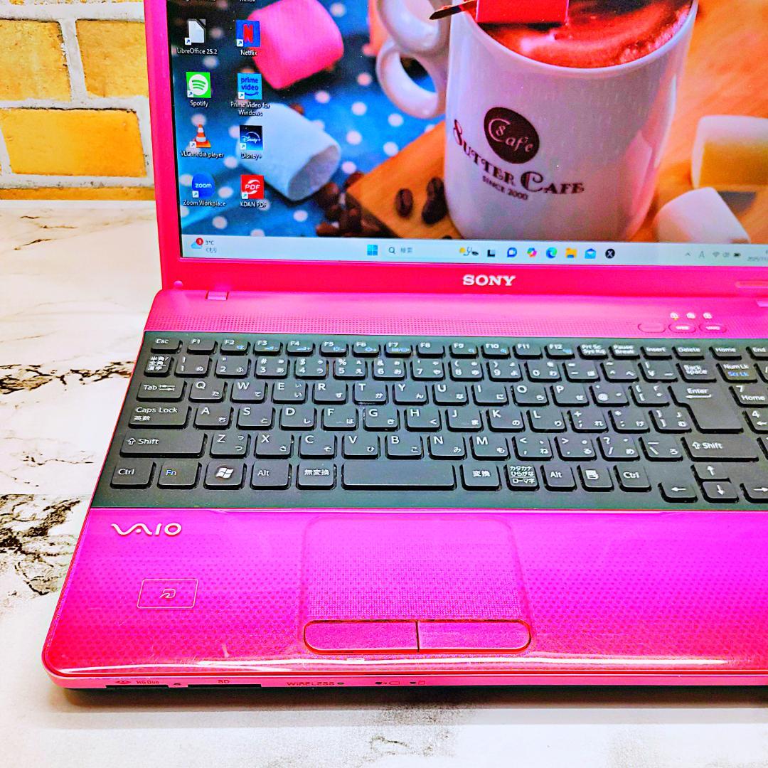 高性能i7✨ピンクノートパソコン❣️Core-i5☘️爆速SSD✨メモリ8G