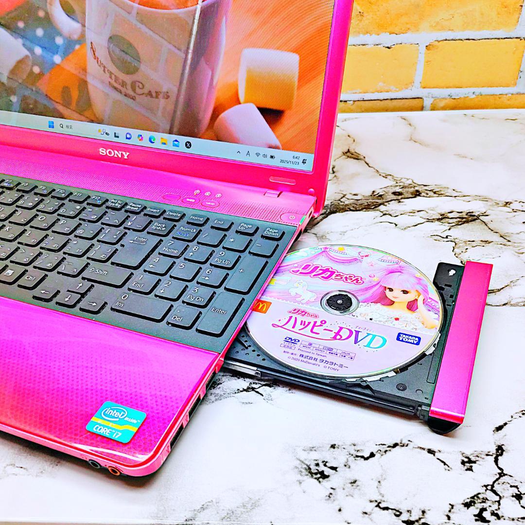 高性能i7✨ピンクノートパソコン❣️Core-i5☘️爆速SSD✨メモリ8G